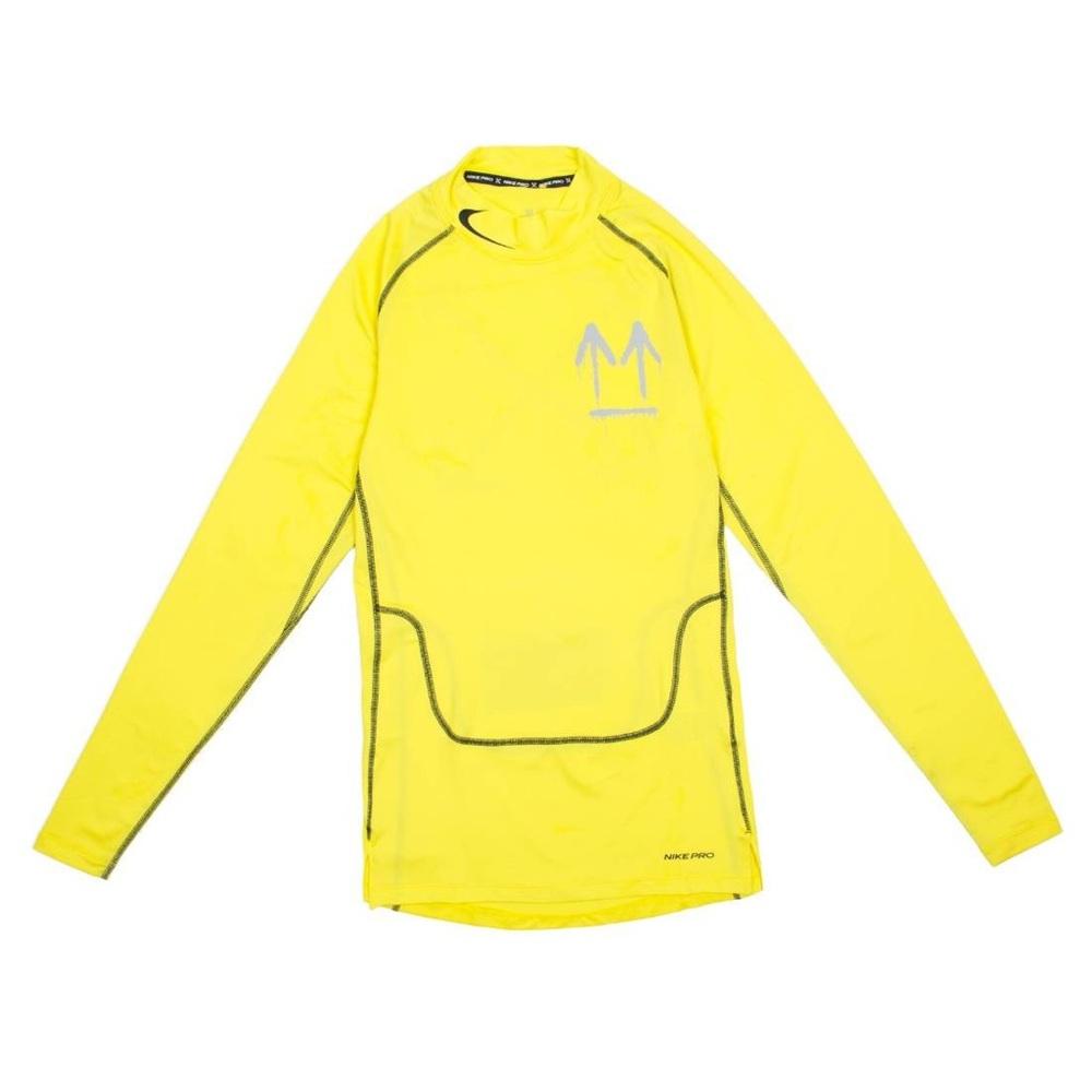Nike Yellow Off-White Edition NRG RU Pro Long Sleeve T-Shirt